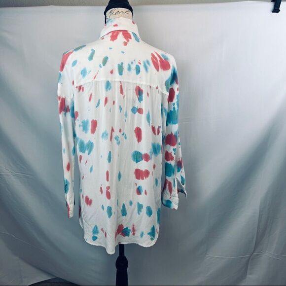 Tie dye hippie boho soft blouse size small - Picture 3 of 4